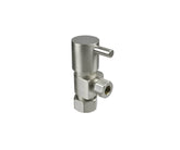 Contemporary Lever Handle with 1/4 Turn Ceramic Disc Cartridge Valve - Lead Free - Angle (1/2" Compression)